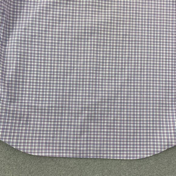 Banana Republic Button Up Shirt Mens Large 16-16 1/2 Plaid Non Iron Slim Fit - Picture 15 of 16